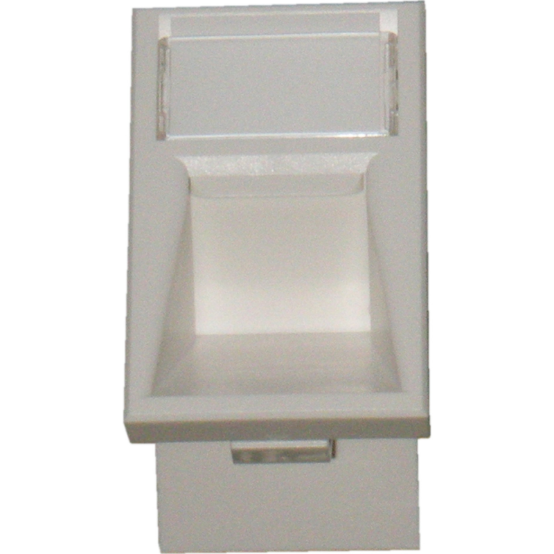 6C Angled Shutter For Keystone Jack White - Industrial Network Cable ...