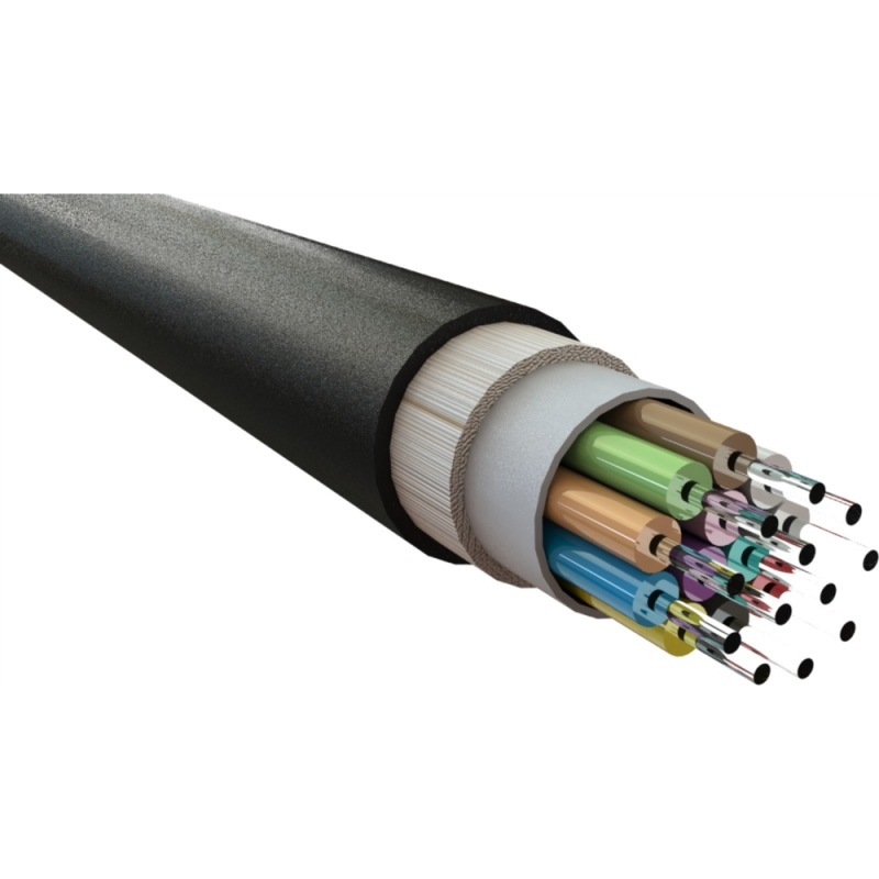 Excel Enbeam OM3 Multimode Fibre Optic Cable Loose Tube 8 Core 50/125 ...
