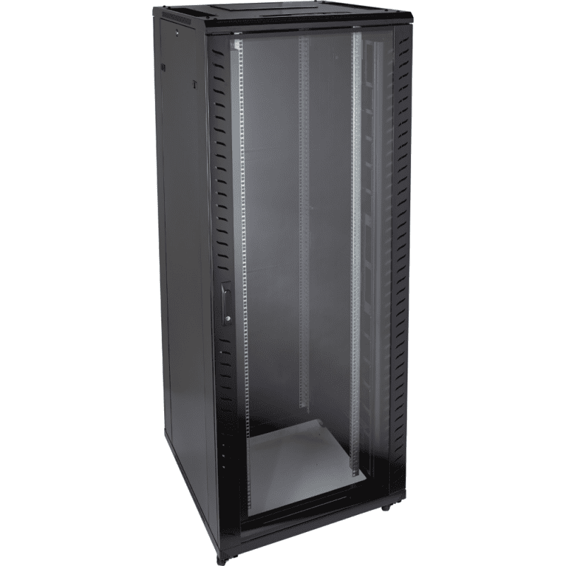 Environ CR800 42U Rack 800x800mm Glass (F) Steel (R) B/Panels F/Mgmt ...